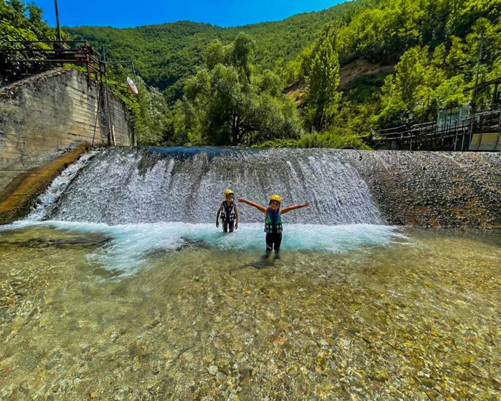 rafting in Umbria con i bambini