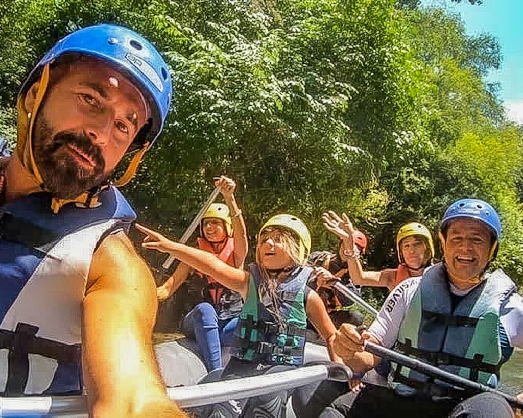 Rafting sul fiume Corno in Umbria con i bambini