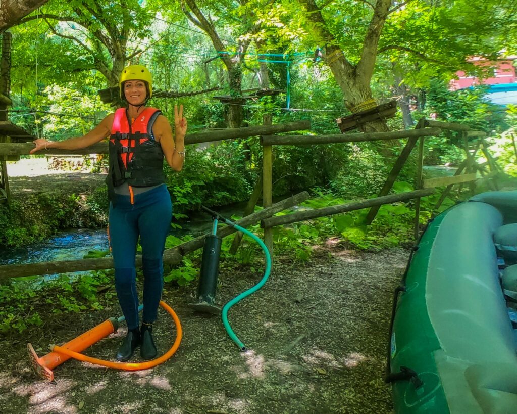 Rafting in Umbria con i bambini Rafting in Umbria con i bambini