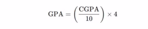 8.88 cgpa to gpa